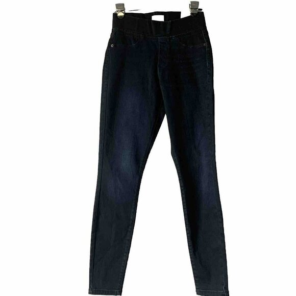 Universal Thread Jeans High Rise Pull On Jegging Size 0 Deep Dark Wash - Picture 1 of 10